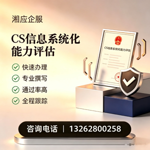 淮南CS信息系统化能力评估申报服务