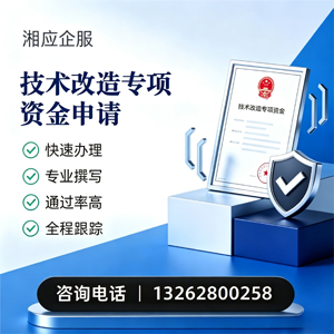 淮南技术改造专项资金申报服务